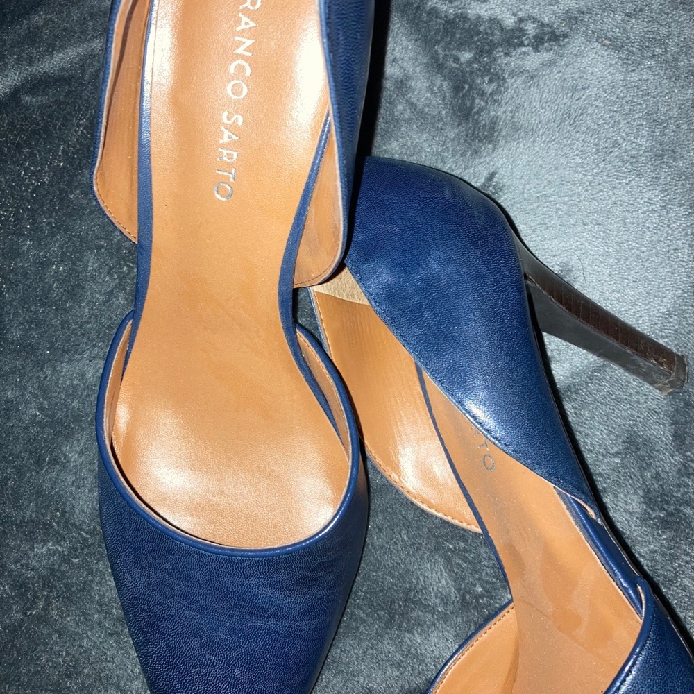 Franco Sarto Navy Blue heels